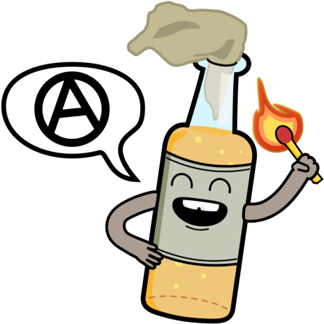 Molotov Cocktail Weapon Bomb Drawing - Clip Art (530x750), Png Download
