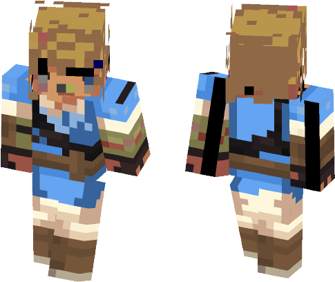Legend Of Zelda Botw - Link (584x497), Png Download