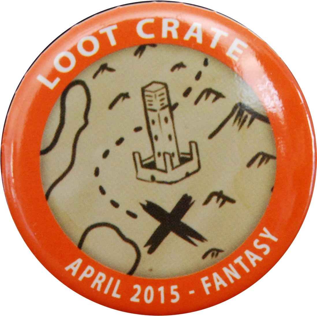 After This Month, There Will Only Be One Geek Alert - Loot Crate Pin Button April 2015 - Fantasy (1192x1192), Png Download