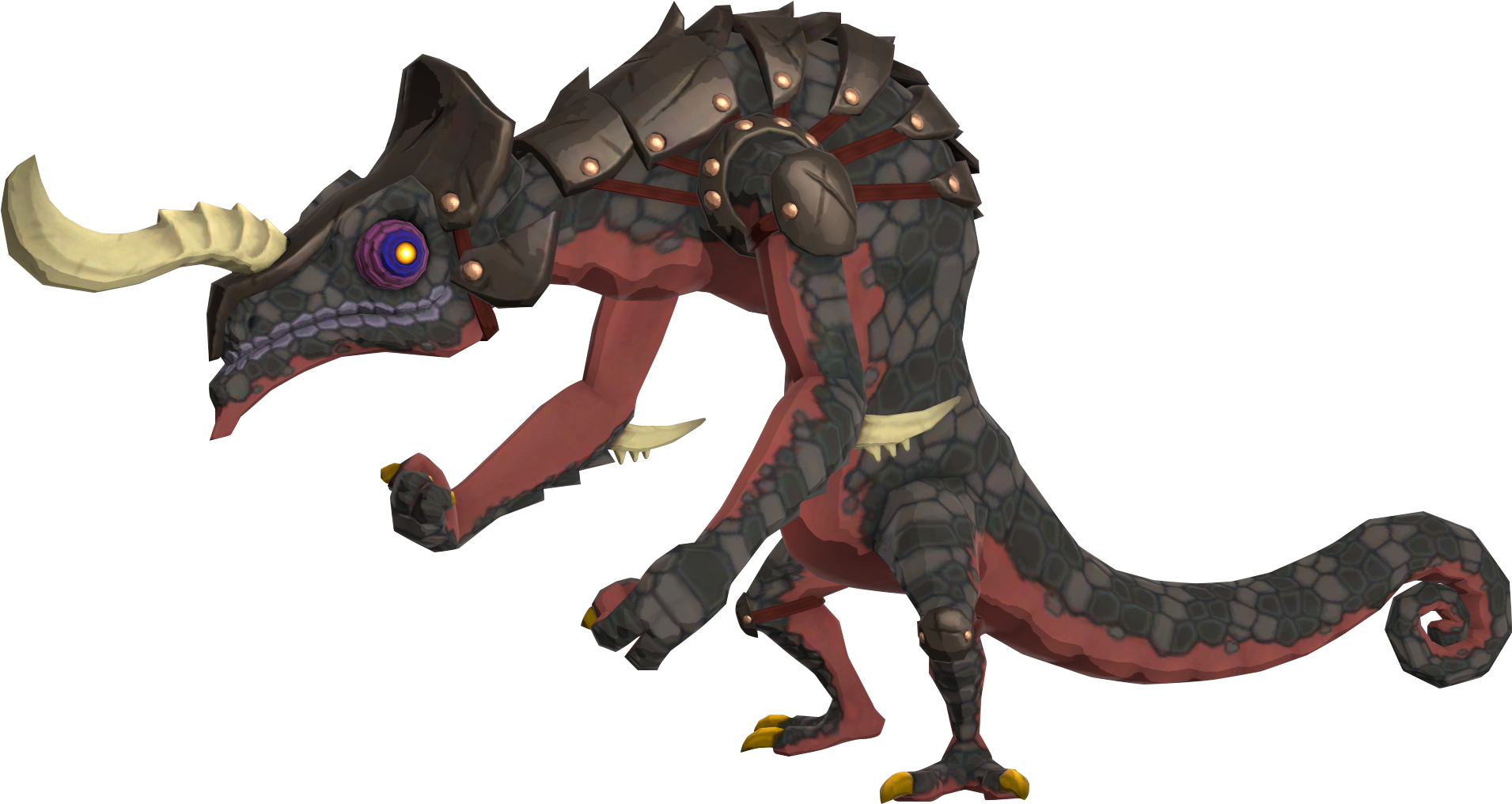 Botw Black Lizalfos Model - The Legend Of Zelda: Breath Of The Wild (1920x1030), Png Download