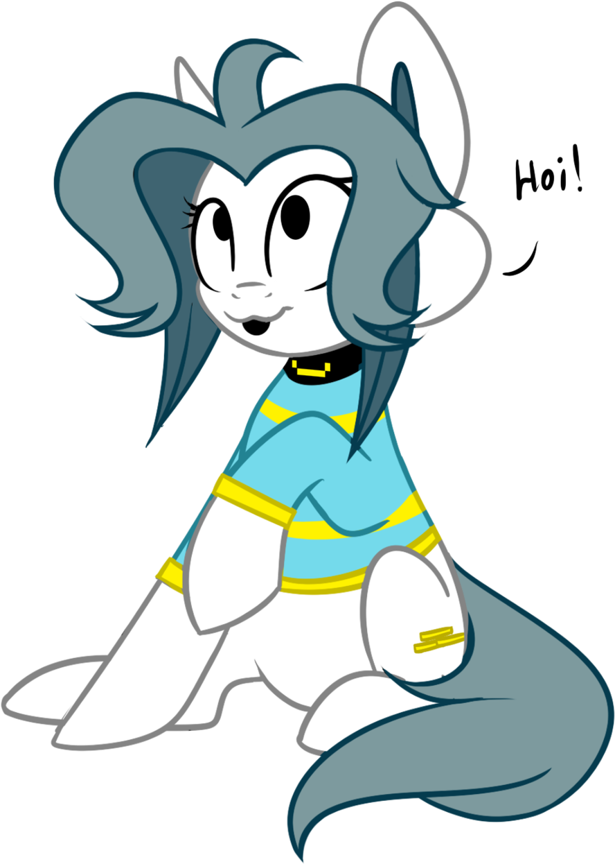 Despotshy, Clothes, Ponified, Safe, Shirt, Simple Background, - Temmie Pony Cutie Mark (1024x1279), Png Download