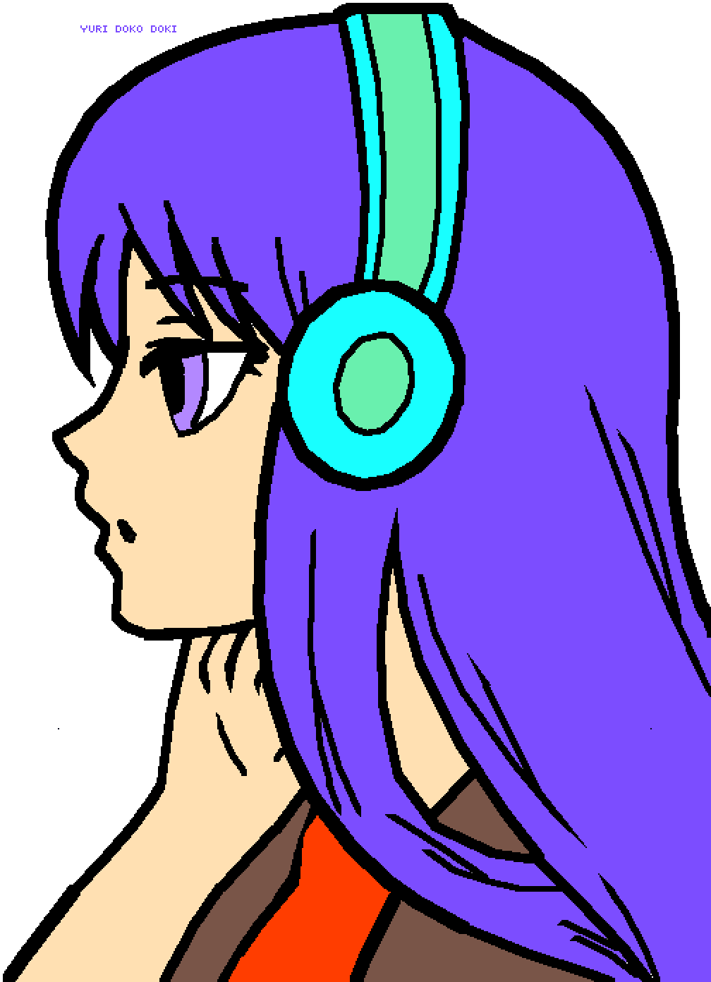 Yuri Doki Doki - Anime Girl Base Easy (1008x1392), Png Download