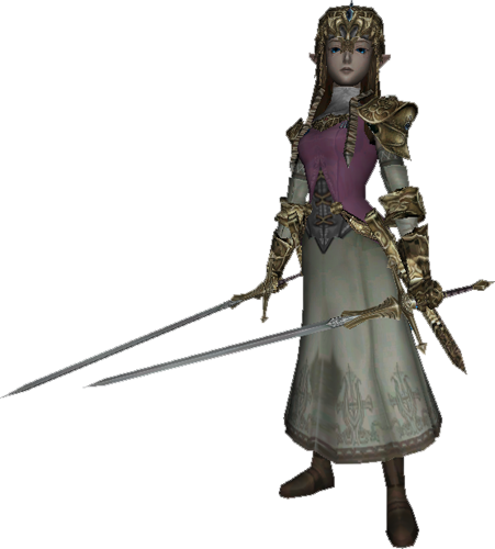 Here She Is - Guild Wars 2 Zelda (451x500), Png Download