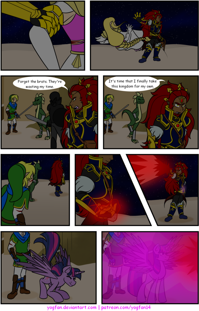 Yogfan, Comic, Comic - Link Zelda And Twilight Sparkle Comic Derpibooru (683x1024), Png Download