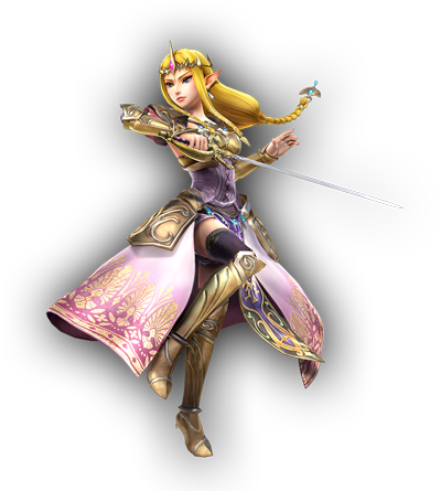 As Princess Zelda And The Hyrulean General Impa Watch - Super Smash Bros Characters Zelda (400x445), Png Download