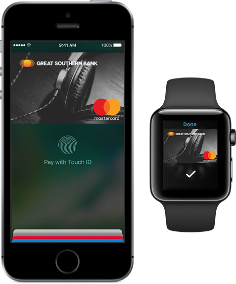 Apple Pay - Great Southern Bank Debit Card (477x572), Png Download