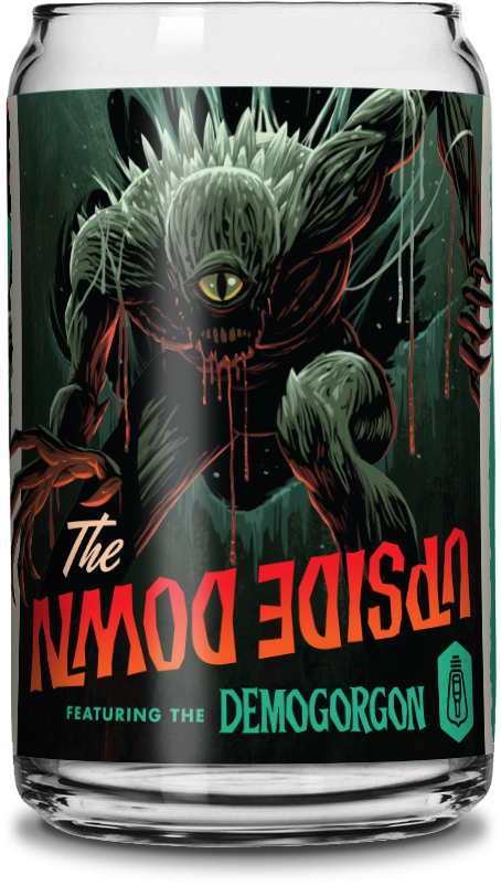 Upside Down - Demogorgon - Pint Glass - Bl 17 Upsidedown (552x828), Png Download