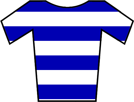Soccer Jersey Blue-white - Clip Art (500x400), Png Download