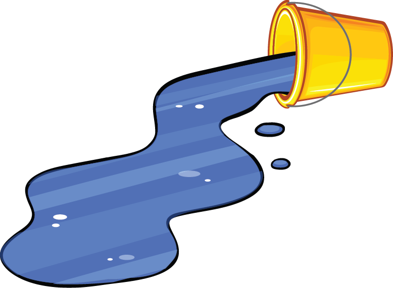Excessive Use - Water Bucket Png (778x571), Png Download
