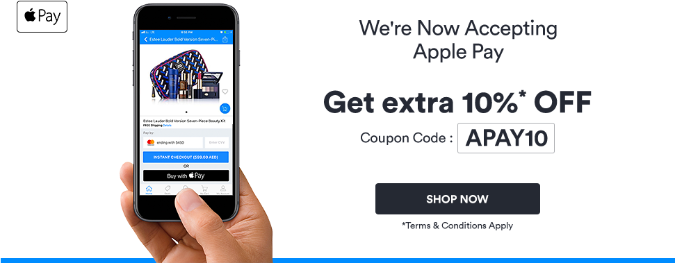 Get Extra 10%* Off - Apple Pay Coupon Code (970x400), Png Download