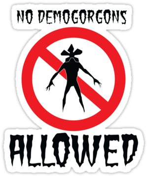Stranger Things Demogorgon - Travis Scott La Flame Logo (375x360), Png Download