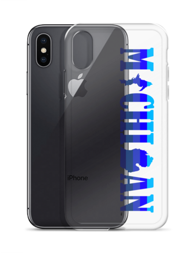 Vintage Horizontal Stripes Michigan Iphone Case - Apple Iphone X 256gb (gwiezdna Szarość) Smartfon (500x500), Png Download
