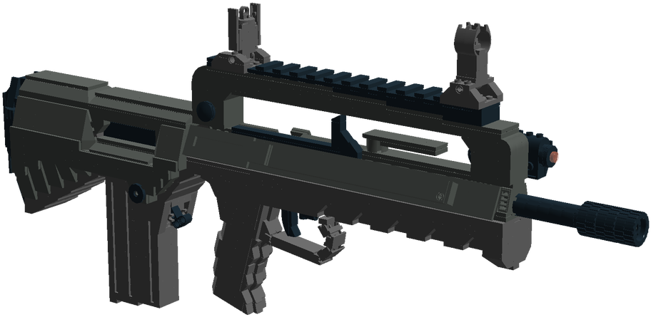 Pause - Assault Rifle (1100x513), Png Download