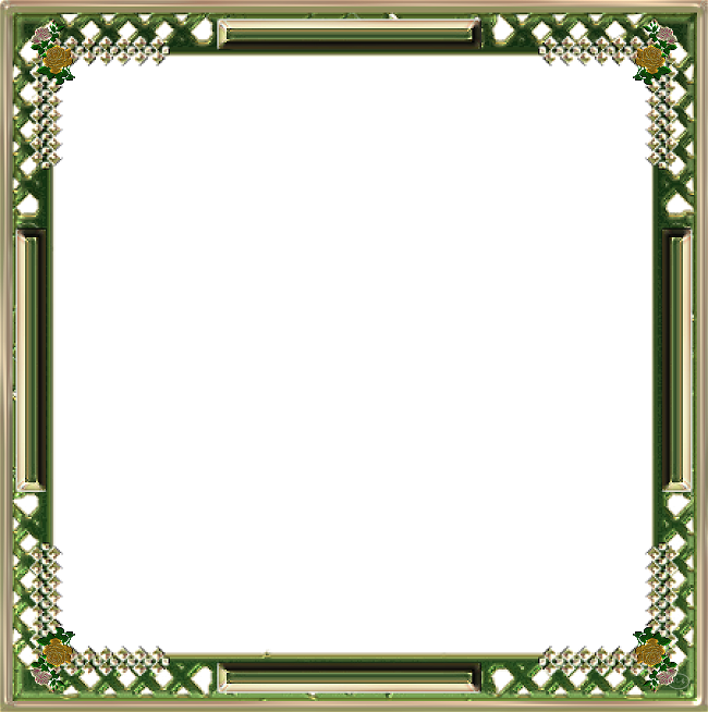 Green Frame Download Png Image - Picture Frame (650x654), Png Download