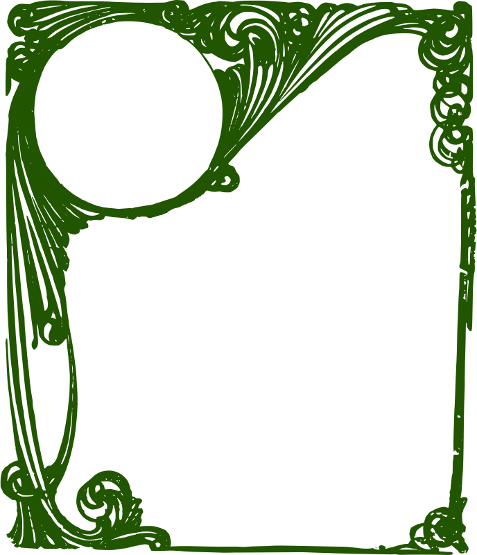 Medium Image - Green Photo Frame Png (688x800), Png Download