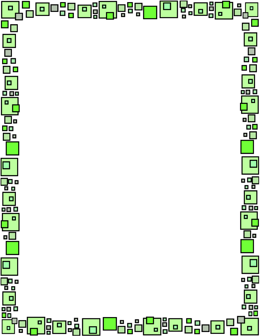Green Frame Png Download Image - Frame Pink Heart Border Transparent (850x1100), Png Download