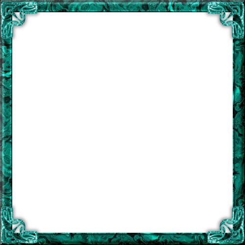 Stationary Items, Binder Covers, Boarders, Picture - Teal Frame Png (500x500), Png Download
