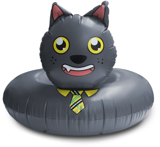 Sir Meows A Lot Floatie (600x600), Png Download