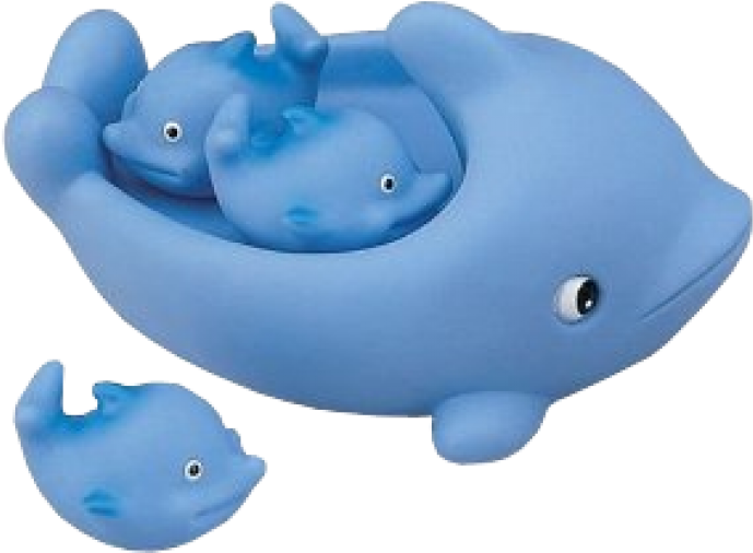 Dolphin Floatie Family Bathtub Toys - Floating Family D&d Bath Toy (728x728), Png Download
