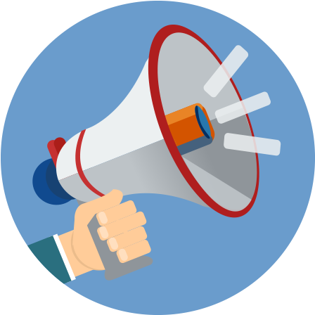 Download - Megaphone Flat Icon Png (500x500), Png Download