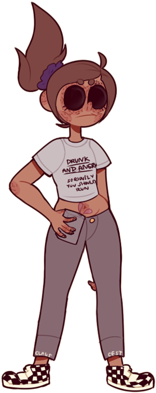 Drunk And Angery - Cartoon (422x800), Png Download