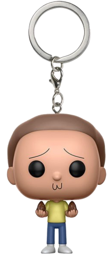 Rick And Morty - Funko Rick & Morty - Morty Pop! Keychain (541x541), Png Download
