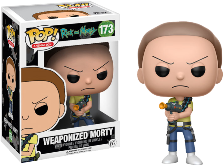 Pop Figure Rick And Morty Morty Weaponized - Figurine Pop Rick And Morty (763x572), Png Download