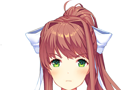 Download Funyou Doki Doki Literature Club Monika Full Size Png Image Pngkit