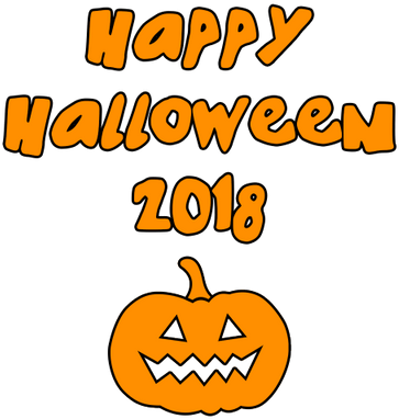 Happy Halloween 2018 Scary Pumpkin - Halloween (400x400), Png Download