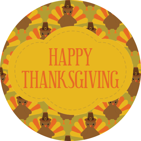 Happy Fall Beverage Napkins (450x450), Png Download
