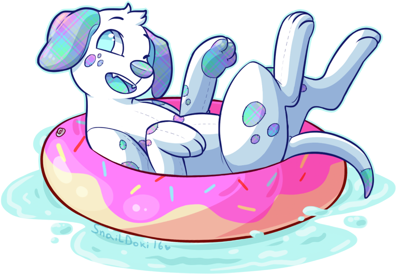 Dalmatian Floatie (843x603), Png Download