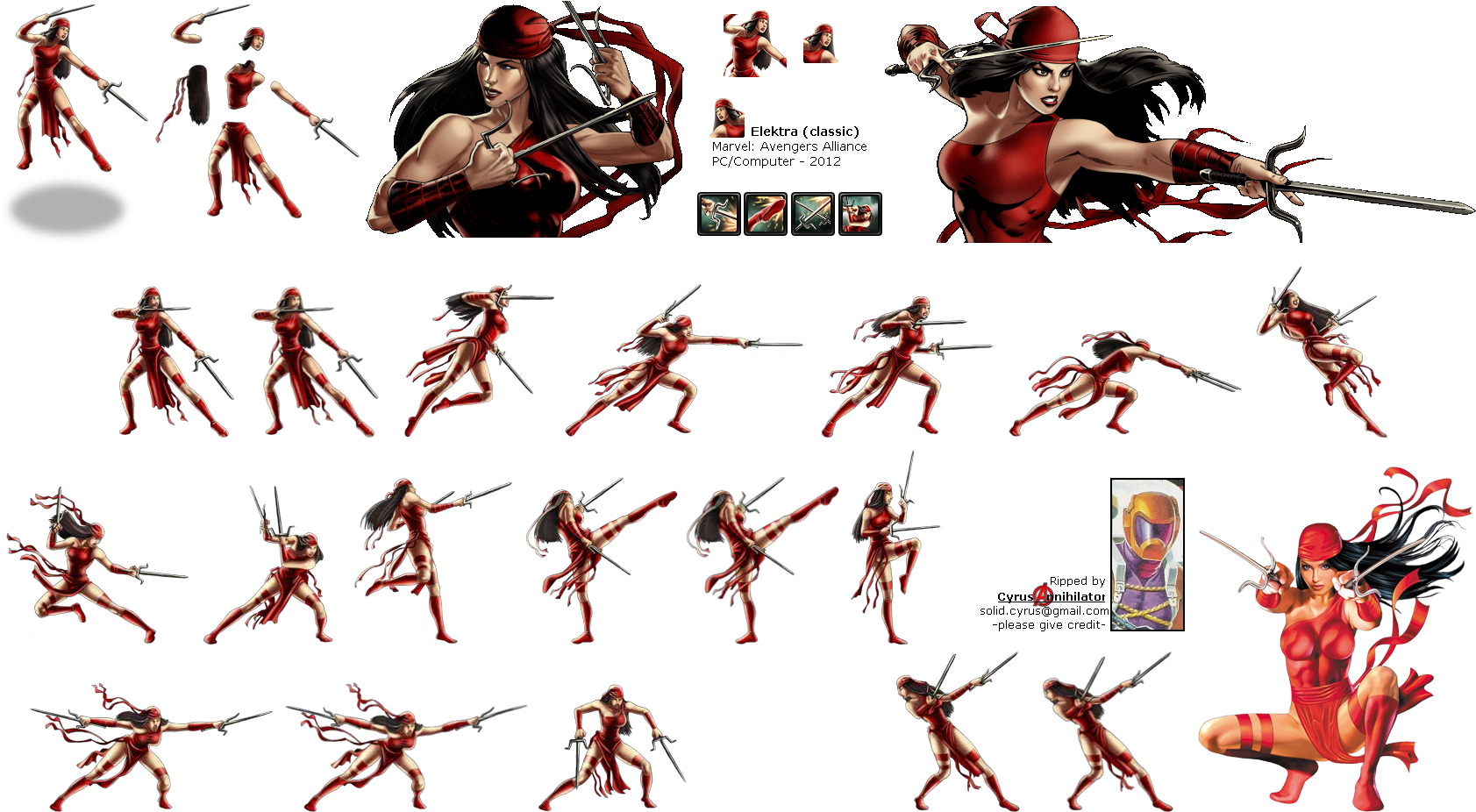 Click For Full Sized Image Elektra - Elektra Natchios Cosplay Costume (1700x935), Png Download