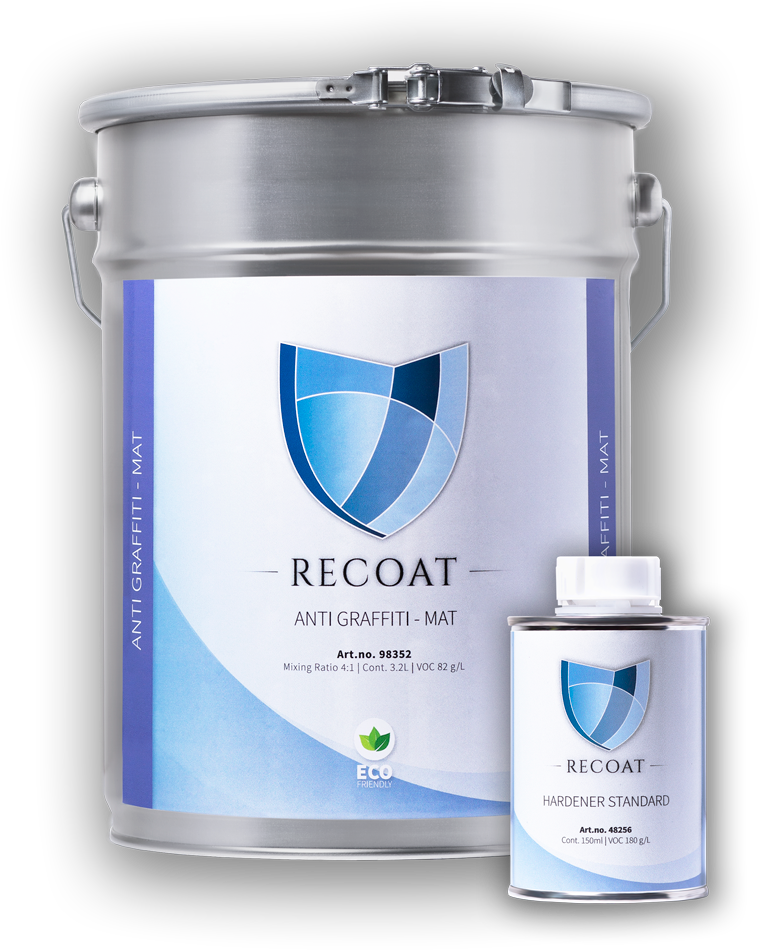 Recoat Anti Graffiti Mat - Anti-graffiti Coating (1024x1024), Png Download