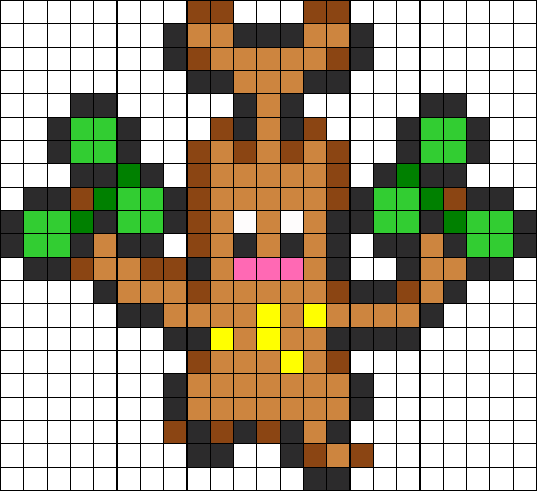 Sudowoodo Pokemon Perler Bead Pattern / Bead Sprite - Pixel Art Pokemon Sudowoodo (484x442), Png Download