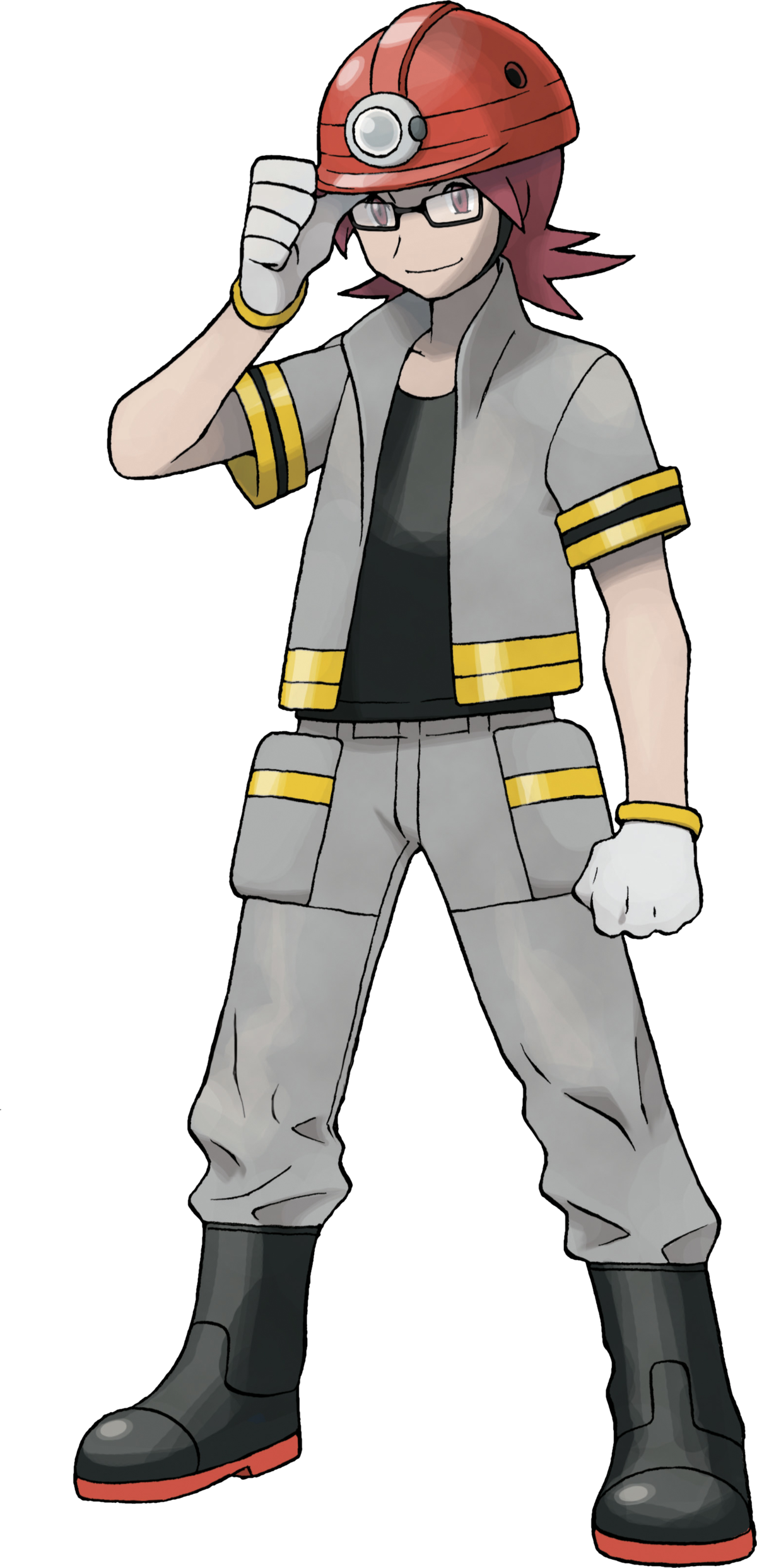 Roark Pokemon Gym Leader (1200x2485), Png Download