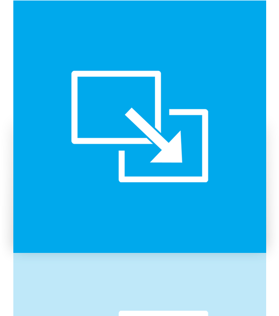 Full, Mirror, Screen, Exit Icon - Mirror Folder Music Png Icon (640x640), Png Download