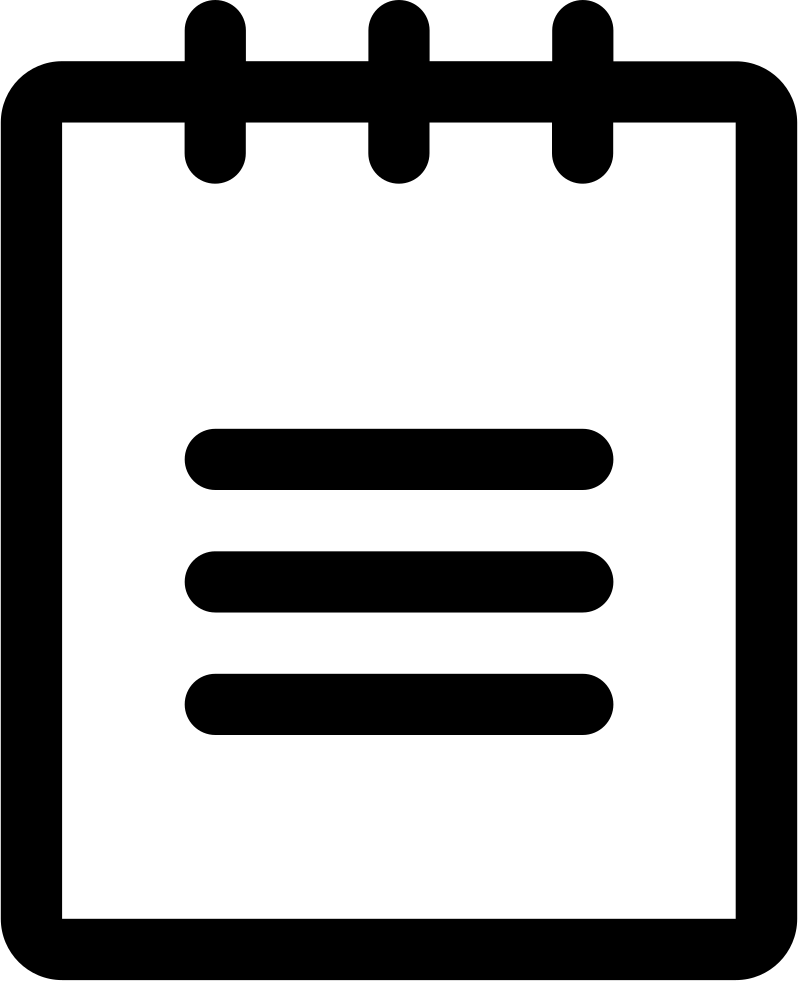 Notepad Comments - Notepad Png Icon (798x981), Png Download