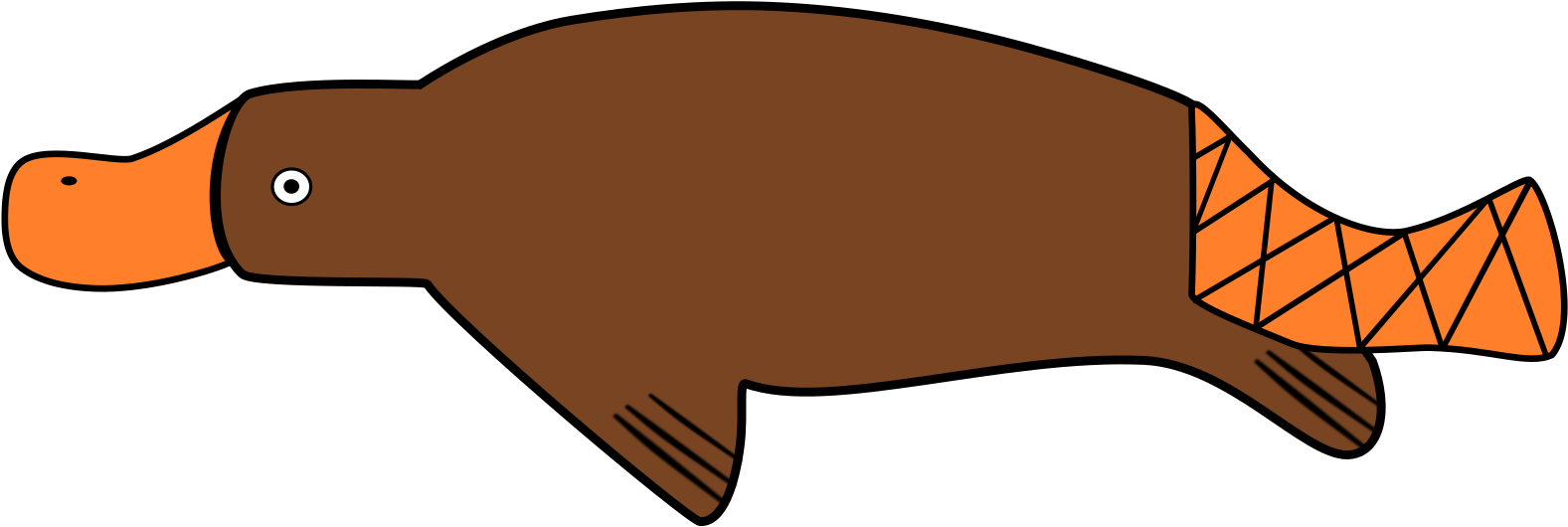 Platypus Clip Art At Clker - Platypuses Poisonous Or Venomous (600x201), Png Download