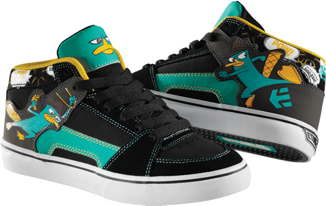 Starting Now - Perry The Platypus Sneakers (474x306), Png Download