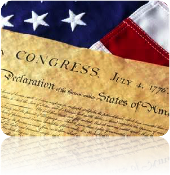 The Declaration Of Independence Announced To The World - Flag Us Declaration Of Independence (559x895), Png Download
