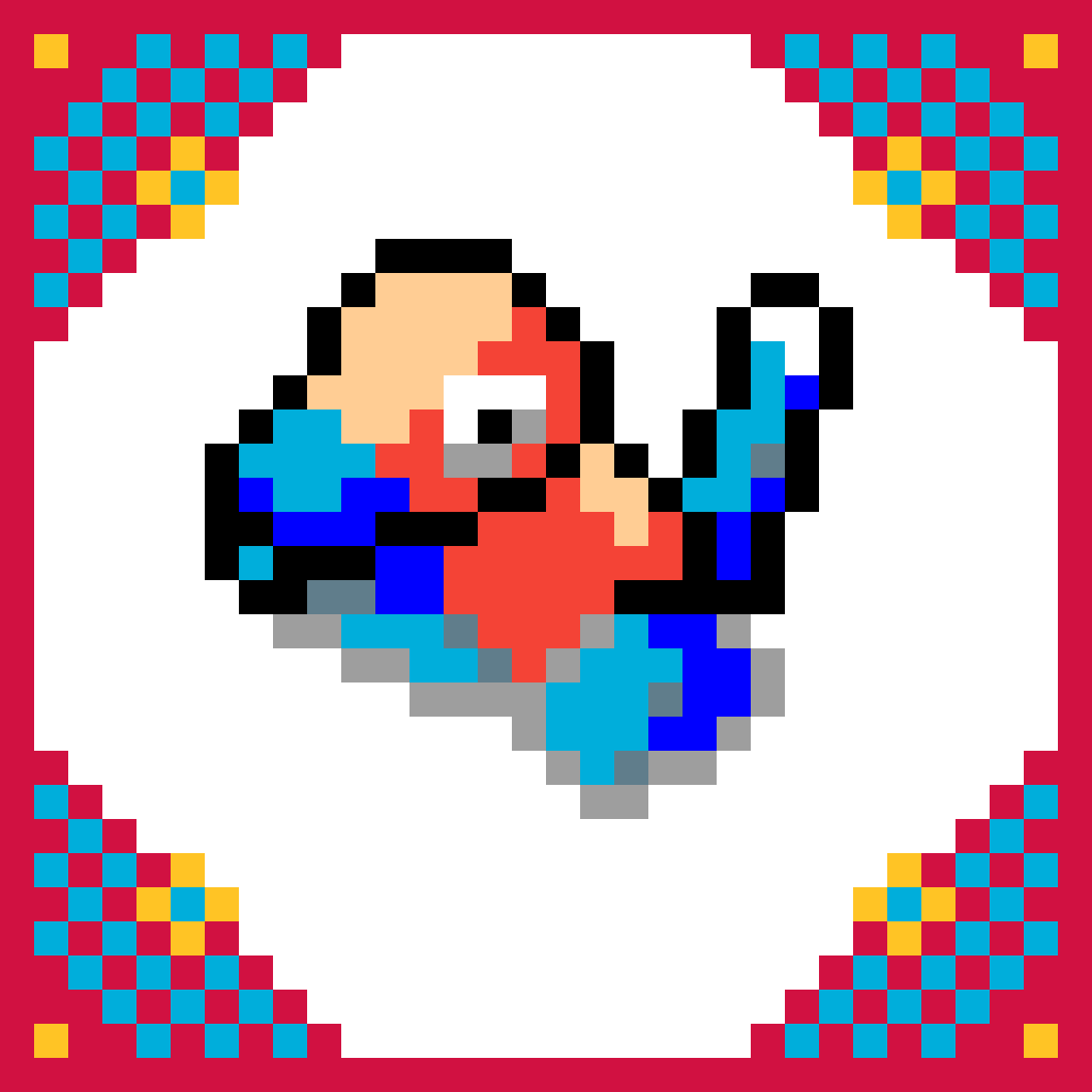 137 Porygon - Ilusao De Otica Com Quadrados (1184x1184), Png Download