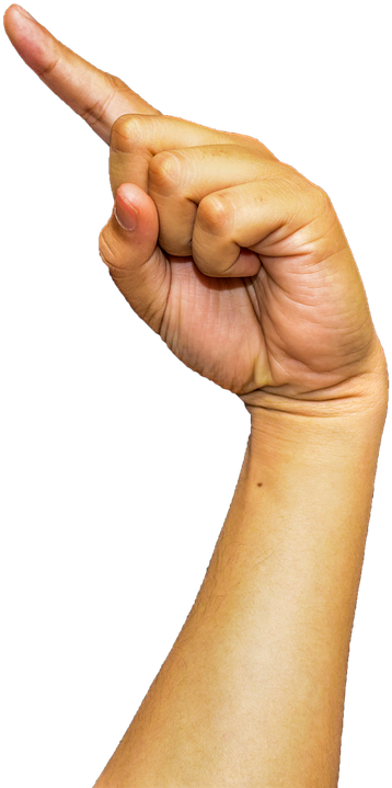 Arm Png Pic - Tunjuk Tangan (540x720), Png Download