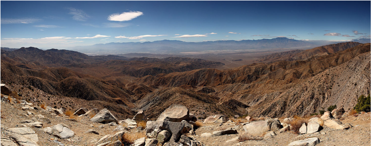 Joshua Tree National Park On Flowvella - Joshua Tree National Park, Keys View (1024x300), Png Download