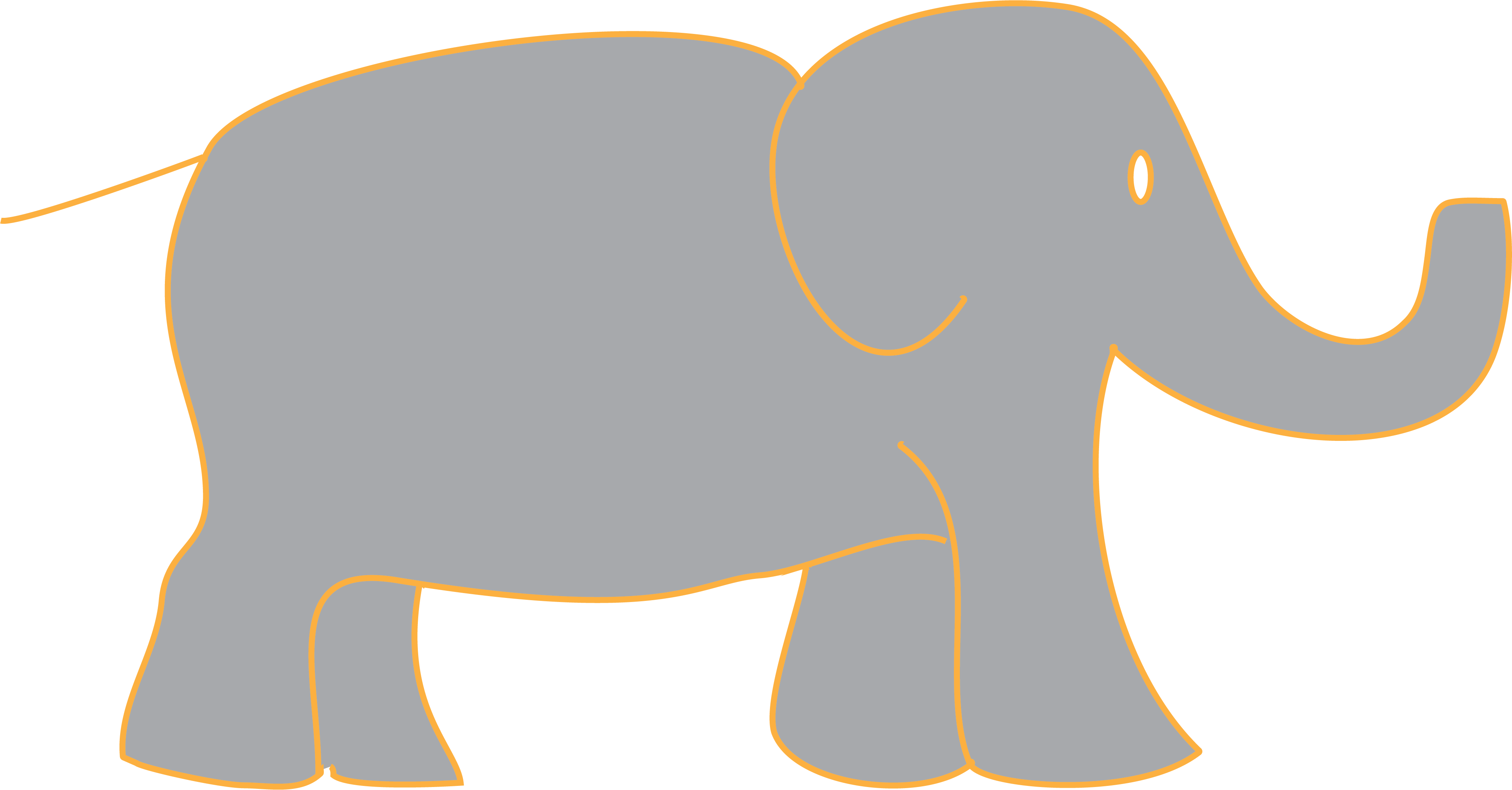 Elephant Hadoop - Wikimedia Commons (4053x2118), Png Download