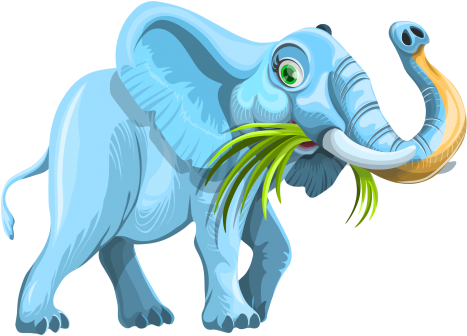 Elephant Vector Png Image - Png Elephant Vector (500x363), Png Download