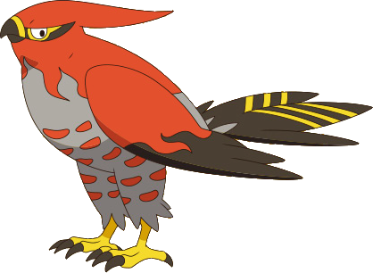 Talonflame Xy2 - Talonflame By Xy Anime (418x306), Png Download