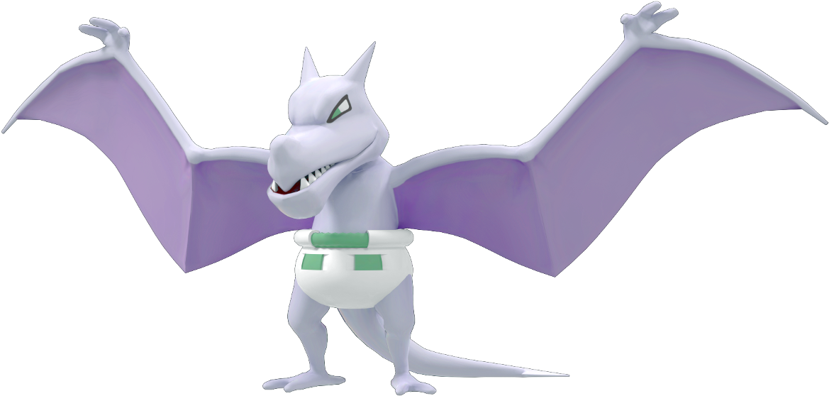 Aerodactyl Quickie Ver - Cartoon (1280x629), Png Download
