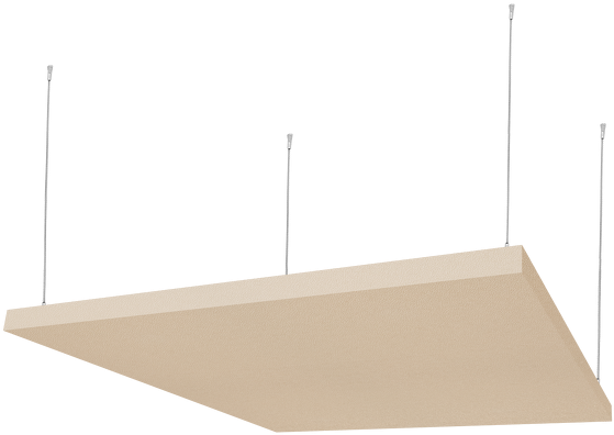 S244 Propanel Hanging Cloud Beige - Ceiling (594x594), Png Download