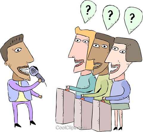 Game Show Royalty Free Vector Clip Art Illustration - Quiz Game Show Clipart (480x441), Png Download