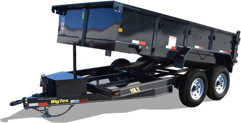 2018 Big Tex 10lx - Big Tex Dump Trailer (800x436), Png Download